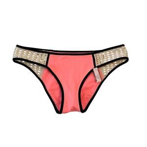 NWT Victoria's Secret Crochet Neon Nectar Surf Bikini Bottom Womens Medium Y2K